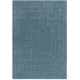 Asiatic Carpets Plavi vuneni tepih 160x230 cm Maze –