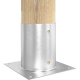  Okrugli sidrište u zemlji 4 pcs Srebrna 18 x 18 x 15 cm Metal | Eponuda.com