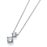 Oliver Weber newy 925ag white srebrni lančić sa belim swarovski kristalnim priveskom ( 61144 ) | ePonuda.com