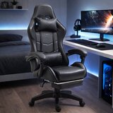  Gaming stolica sa osloncem za noge LE TOY - crna | Shoptok.si
