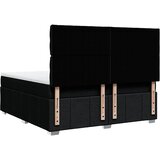  Krevet s oprugama i madracem crni 180x200 cm od tkanine | shoptok.hr