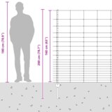 vidaXL ograjni stebri 22 kosov U-kanal 160 cm galvanizirano jeklo | Shoptok.si