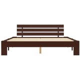  Posteljni okvir temno rjav iz trdne borovine 160x200 cm, (20643195) | Shoptok.si