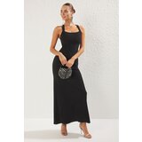 Trendyol Black Bodycon Knitted Maxi Elegant Evening Dress cene