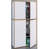 MID.YOU Arhivska Omara Salia B100, Bela, Barva Hrasta | Shoptok.si