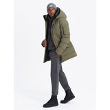 Ombre Outdoor long men's parka jacket - olive | Eponuda.ba