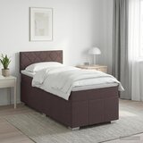  Boxspring krevet s madracem Tamno smeđa 100 x 200 cm Tkanina | shoptok.hr
