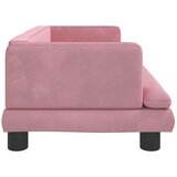 Krevet za pse ružičasti 80 x 45 x 30 cm baršunasti | Eponuda.com