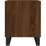  Noćni ormarić boja smeđeg hrasta 40x40x50 cm konstruirano drvo | shoptok.hr