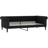 Dnevni krevet crni 80 x 200 cm od umjetne kože | shoptok.hr