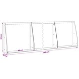  Zid za zadržavanje 6 kom. 40 x 12 x 30 cm Čelik Bijela - Bijela 40 x 12 x 30 cm 6 x ravni | shoptok.hr