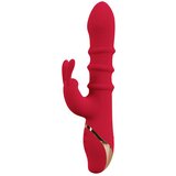 You2Toys You2 Toys Vibrator sa tri prstena Rabbit, 23.7cm, Crveni | Eponuda.com