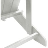 vidaXL Adirondack Stoli s Oslonci za Noge 2 kosa Bela HDPE | Shoptok.si