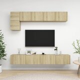 vidaXL 5-dijelni set TV ormarića boja hrasta sonome od iverice Cijene