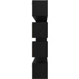  Set TV komoda s policom Zidne Ostalo s pohranom 10 pcs Crni hrast Konstruirano drvo | shoptok.hr