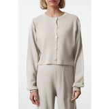 Trendyol Stone Crop Cardigan-Pants Knitwear Bottom-Top Set | Eponuda.ba