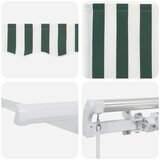  Skrovita tenda Zelena 400 x 200 cm tkanina | shoptok.hr