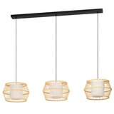 Eglo 390234 - visilica na sajli monterroso 3xE27/40W/230V bambus Slike