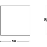 Ideal Lux - Spoljno spot svetlo TECHO 1xGU10/20W/230V 9x9 cm IP54 crna | Eponuda.com