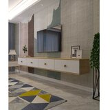 Hanah home tv polica zuzu double sapphire oak white Cene