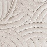 Douceur d intérieur Kremno bel žameten komplet pregrinjala in prevleke za vzglavnik 240x260 cm Solange – | Shoptok.si