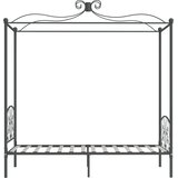  Okvir za krevet s nadstrešnicom sivi metalni 90 x 200 cm | Eponuda.com