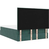  Otomanska postelja z vzmetnicami temno zelena 140x200cm žamet, (22053228) | Shoptok.si
