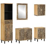 vidaXL 5-dijelni set kupaonskog namještaja od masivnog drva manga | shoptok.hr