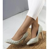 Gemre Green Quilted Heels Nadelia | ePonuda.com