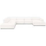Micadoni Home Bež kotni kavč s tkanino bouclé (levi kot) Jodie - Micadoni Home Cene