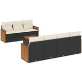  The Living Store Vrtna sedežna garnitura 8-delna z blazinami črn poli ratan - Vrtna Sedežna Garniture, (21453014) | Shoptok.si