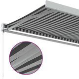 Tenda na uvlačenje antracit-bijela 3 5x2 5 m tkanina i aluminij | shoptok.hr