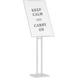  Stalci za sajmove 2 pcs Bijeli 26,5 x 26,5 x 150 cm Čelik | shoptok.hr