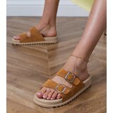  Brown flat sandals with buckles on straps Sendi | ePonuda.com