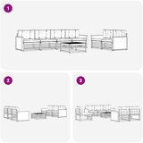  Set vanjskih sofa 7 pcs Prirodna i antracit Poliester | shoptok.hr