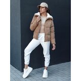 DStreet Women's winter jacket TRENDYGLAM dark beige | shoptok.hr