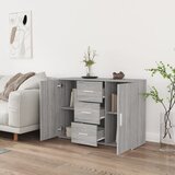  Komoda siva sonome 91x29,5x65 cm konstruirano drvo | Eponuda.ba