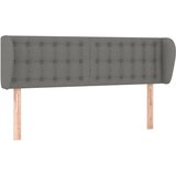  Uzglavlje s ušima tamnosivo 147x23x78/88 cm od tkanine | shoptok.hr