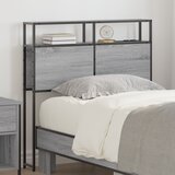 vidaXL Skladiščni naslon Siva sonoma 100 cm Konstruiran les | Shoptok.si