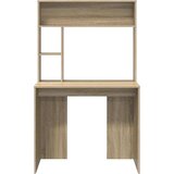 vidaXL Stol s policom sonoma hrast 91 x 50 x 149 cm Konstruirano drvo | shoptok.hr