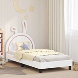  Otroški posteljni okvir z vznožjem Bela 80 x 200 cm PU, (5000104578) | Shoptok.si