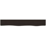  Zidna polica tamnosmeđa 80 x 10 x 6 cm od obrađene hrastovine | shoptok.hr