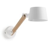 Kave Home Stenska svetilka v beli in naravni barvi ø 15 cm Muse - Kave Home Cene