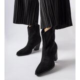 Gemre Black lace cowboy boots on a block heel Desjardins | Shoptok.si