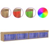  Set TV komoda Zidne 2 pcs Umjetnički hrast 100 x 30 x 30 cm | shoptok.hr
