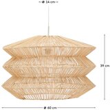 Kave Home Viseča svetilka v naravni barvi s senčilom iz ratana Dakit – | Shoptok.si