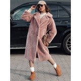 DStreet Płaszcz damski zimowy LUXERII długi futerkowy różowy Cijene