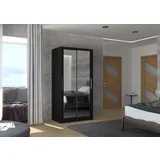 ADRK Furniture Garderobna omara z drsnimi vrati Nevio - 100 cm