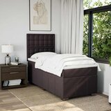  Krevet s oprugama i madracem tamnosmeđi 90 x 200 cm od tkanine | shoptok.hr