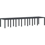  Stol za vrt Antracit 400 x 100 x 73 cm poliratan | shoptok.hr